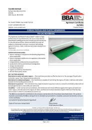 Cordek Limited. Cordek textiles and plastic membranes. Tri-gas membrane. Product sheet 1