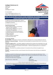 Intelligent Membranes Ltd. Spray, roller or brush applied flexible membranes for durable airtightness. Passive purple brush and airtight white brush. Product sheet 2