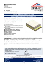 Kingspan Insulation Limited. Kingspan Greenguard GG300 XPS insulation. Kingspan Greenguard GG300 XPS floor insulation. Product sheet 2