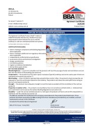 CB Production Sp. COROTOP Breather membranes. For use in cold non-ventilated roofs. Product sheet 2