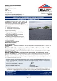 Proteus Waterproofing Limited. Proteus Torch-On roof waterproofing membranes. Proteus Pro-felt Ultima-plus system. Product sheet 1