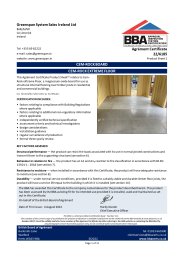 Greenspan System Sales Ireland Ltd. CEM-Rock board. CEM-Rock extreme floor. Product sheet 1