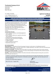 The Garland Company UK Ltd. Garland high-performance modified bitumen membranes. Stressply signature roof waterproofing membrane. Product sheet 1