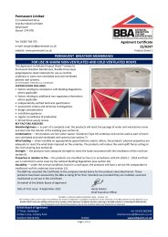 Permavent Limited. Permavent breather membranes. For use in warm non-ventilated and cold ventilated roofs. Product sheet 1