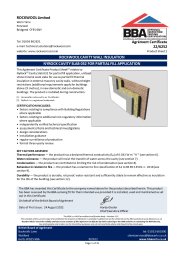 ROCKWOOL Limited. ROCKWOOL cavity wall insulation. Nyrock cavity slab 032 for partial fill application. Product sheet 2