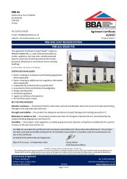 PRB SA. PRB One coat render system. PRB ALG Grain FIN. Product sheet 1