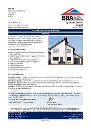 PRB SA. PRB One coat render system. PRB Oze. Product sheet 3