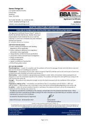 Samac Fixings Ltd. Rooftec breathable membranes. For use in warm non-ventilated and cold ventilated roofs. Product sheet 1