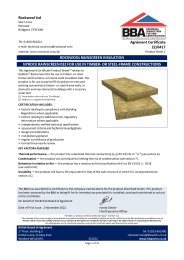 Rockwool Ltd. Rockwool rainscreen insulation. Nyrock rainscreen 032 for use in timber- or steel-frame constructions. Product sheet 2