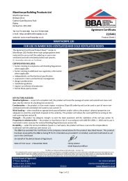 Manthorpe building products Ltd. Manthorpe 120. For use in warm non-ventilated and cold ventilated roofs. Product sheet 1