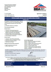 Topseal Systems Limited. Topseal liquid applied roof waterproofing systems. Topseal PU. Product sheet 1