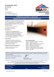 ThermoHoldings Limited, Thermofoam sucraseal 0.5 insulation, Thermofoam sucraseal 0.5 for suspended floors. Product sheet 3