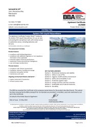 Lancastria LLP. System THX. System-THX-Liquid Polyurethane. Product Sheet 1