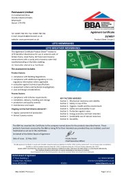 Permavent Limited. LETO membranes. LETO Breather membranes. Product sheet 3