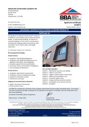Advanced Construction Systems Ltd. Advanced construction systems cladding products. Fastclad A2. Product sheet 1