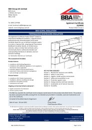 BMI Group UK Limited. BMI ICOPAL Insulation. Thermazone roofboard insulation. Product sheet 3