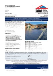 British Polythene Ltd. Visqueen axiom liquid waterproofing systems. Visqueen Axiomguard pro liquid waterproofing system. Product sheet 1