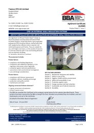 Tremco CPG UK Limited. CPG UK External wall insulation systems. Dryvit Drysulation and Drysulation 60 external wall insulation systems. Product sheet 1