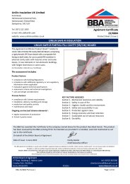 Unilin insulation UK limited. Unilin Safe-R insulation. Unilin Safe-R partial fill cavity (SR/CW} board. Product sheet 2