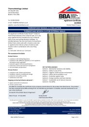 ThermoHoldings Limited. Thermofoam nexseal 2.0 insulation. Thermofoam nexseal 2.0 for suspended floors. Product sheet 2