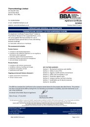 ThermoHoldings Limited. Thermofoam nexseal 2.0 insulation. Thermofoam nexseal 2.0 for suspended floors. Product sheet 3