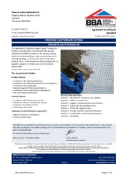 Fosroc International Ltd. Proofex cavitydrain system. Proofex cavitydrain PB. Product sheet 2