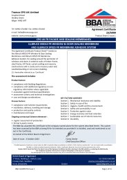 Tremco CPG UK Limited. CPG UK FR Facade and sealing membranes. Illbruck ME010 FR window and door sealing membrane and illbruck SP02S FR membrane adhesive system. Product sheet 2