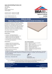 James Hardie Building Products Ltd. Fermacell boards. Fermacell powerpanel H2O cement-based board for external use. Product Sheet 2