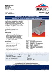 Mapei UK Limited. Mapei Purtop liquid waterproofing system. Mapei Purtop easy liquid roof waterproofing system. Product Sheet 1