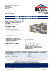 Euramax Coated Products BV. Euramax coil-coated steel coil and sheet. Euramax PVF2-Coated steel coil and sheet. Product Sheet 1
