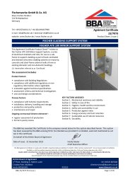 Fischerwerke GmbH & Co. KG. Fischer cladding support system. Fischer ATK 100 MINOR SUPPORT SYSTEM. Product Sheet 1