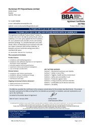 Huntsman IFS Polyurethanes Limited. H2 Foam Lite E (LD-C-50 v8E) insulation. H2 Foam Lite E (LD-C-50 v8E) for pitched roofs with LR underlays. Product sheet 1