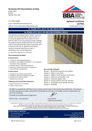 Huntsman IFS Polyurethanes Limited. H2 Foam Lite E (LD-C-50 v8E) insulation. H2 Foam Lite E (LD-C-50 v8E) for external walls. Product sheet 2