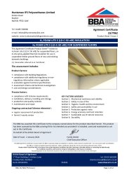 Huntsman IFS Polyurethanes Limited. H2 Foam Lite E (LD-C-50 v8E) insulation. H2 Foam Lite E (LD-C-50 v8E) for external walls. Product sheet 3