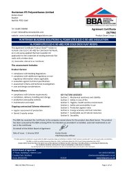 Huntsman IFS Polyurethanes Limited. H2 Foam Lite E (LD-C-50 v8E) insulation. H2 Foam Lite E (LD-C-50 v8E) for cold deck flat roofs. Product sheet 5
