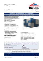 Euramax coated products BV. Euramax coil-coated aluminium alloy coil and sheet. Euramax PVF-coated aluminium alloy coil and sheet. Product Sheet 2