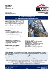 AGS System Ltd. AGS Cladding support system. AGS Rainscreen cladding support system. Product Sheet 1