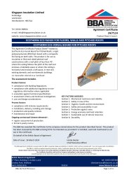 Kingspan Insulation Limited. Ecotherm eco range for floors, walls and pitched roofs. Ecotherm eco-versal board for pitched roofs. Product sheet 1