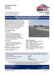 Tremco CPG UK Limited. Tremco cpg UK roof waterproofing system. Powerply rbm waterproofing system. Product sheet 1