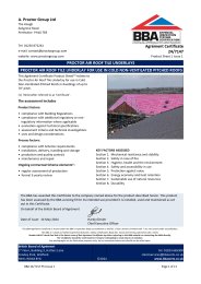 A. Proctor Group Ltd. Proctor air roof tile underlays. Proctor air roof tile underlay for use in cold non-ventilated pitched roofs. Product Sheet 1