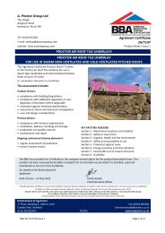 A. Proctor Group Ltd. Proctor air roof tile underlays. Proctor air roof tile underlay for use in warm non-ventilated and cold ventilated pitched roofs. Product Sheet 2