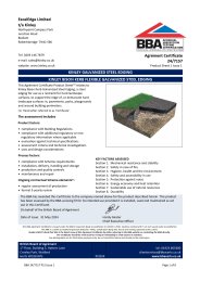 ExcelEdge Limited t/a Kinley. Kinley galvanized steel edging. Kinley bison kerb flexible galvanized steel edging. Product Sheet 1