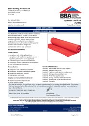 Solco Building Products Ltd. Solco Gas Barriers. Solshield Radon Barrier. Product Sheet 1