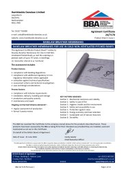 Hambleside Danelaw Limited. Danelaw Breather Membranes. Danelaw Breather Membranes for use in cold non-ventilated pitched roofs. Product Sheet 2