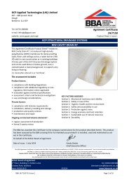 GCP Applied Technologies (UK) Limited. GCP Structural drainage systems. RIW Cavity drain R7. Product sheet 1