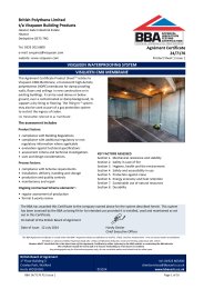 British Polythene Limited t/a Visqueen Building Products. Visqueen waterproofing system. Visqueen CM8 membrane. product sheet 1