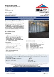 British Polythene Limited t/a Visqueen Building Products. Visqueen waterproofing system. Visqueen CM20 membrane. product sheet 2