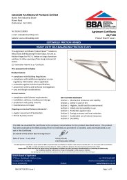 Cotswold Architectural Products Limited. Cotswold friction hinges. Heavy duty self-balancing friction stays. Product sheet 5