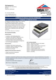 FSA Systems B.V. Surebond bituminous roofing membranes. Surebond to premium system. Product sheet 2