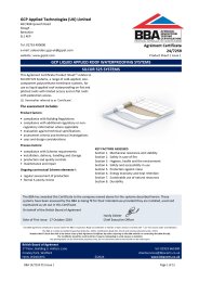 GCP Applied Technologies (UK) Limited. GCP Liquid applied roof waterproofing systems. SILCOR 525 Systems. Product sheet 1